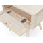 Bois massif avec canne tissée-70867426