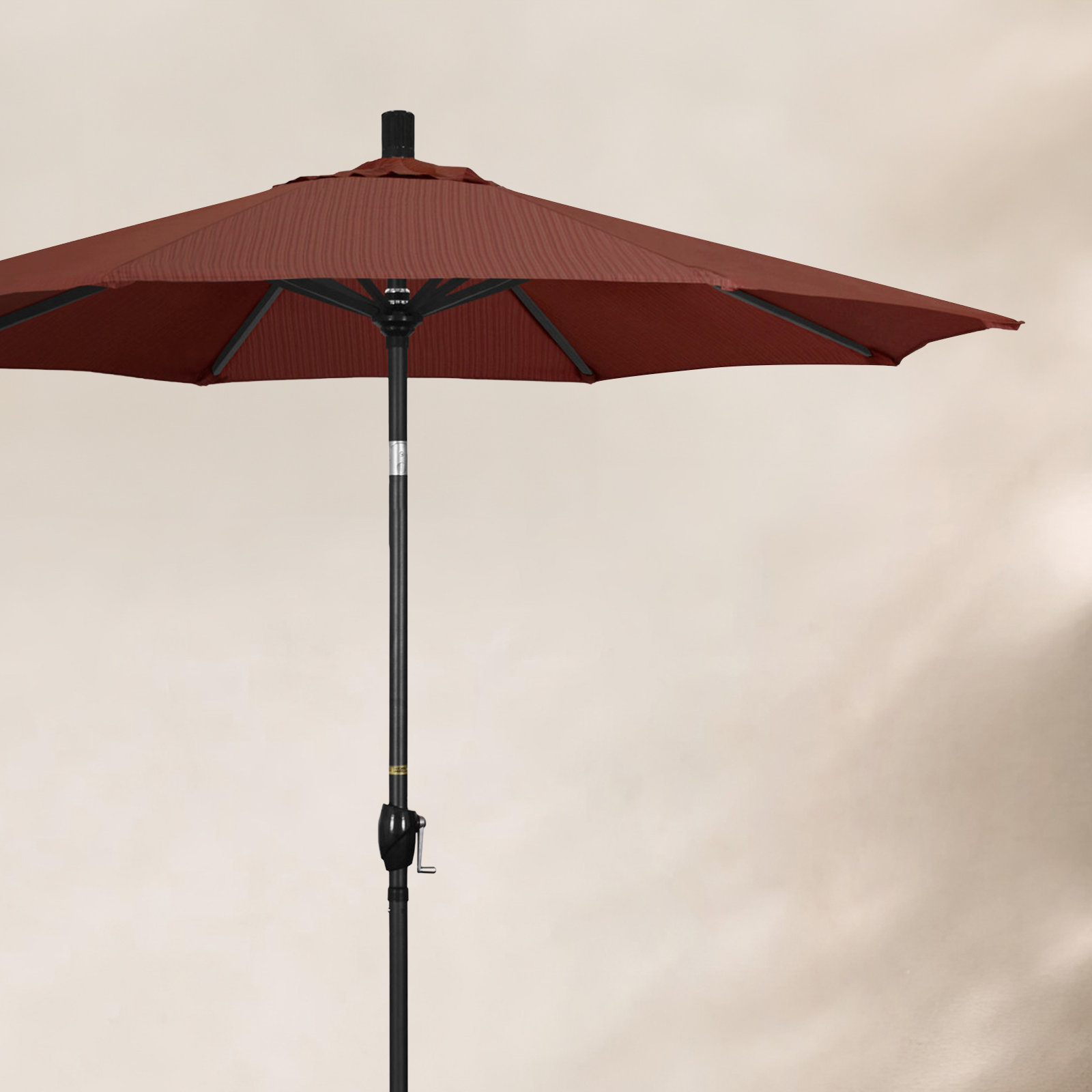 90'' Outdoor Umbrella, Olefin, Black, Terrace Adobe Performance