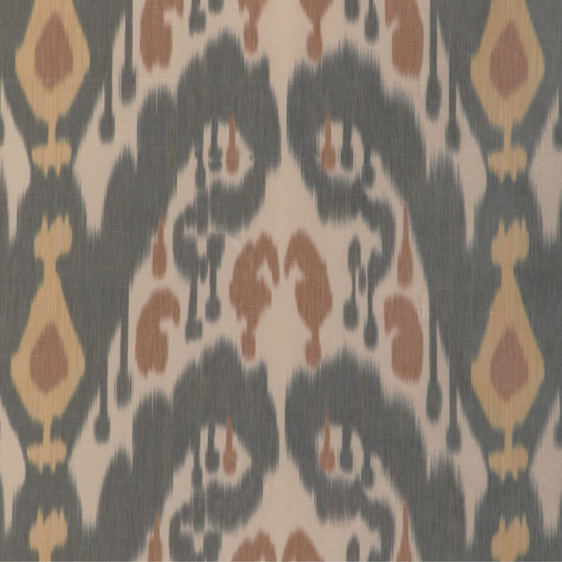 Bukara Warp Print, Ebony