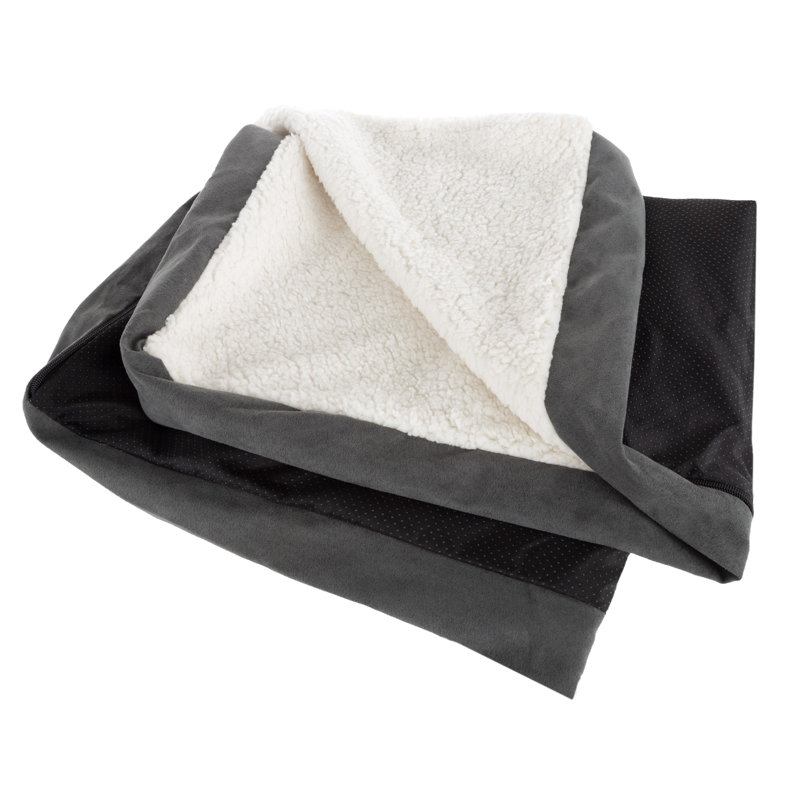 Housse de remplacement pour lit pour chien PETMAKER, L 23 po x L 32,5 po, Gris