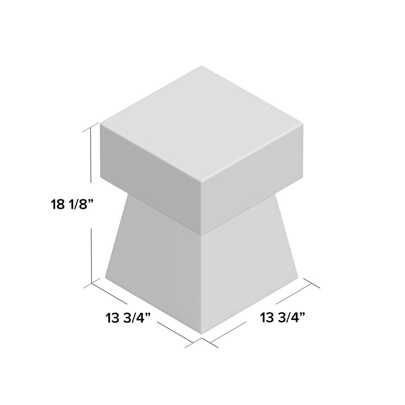 Kazir End Table, Lava