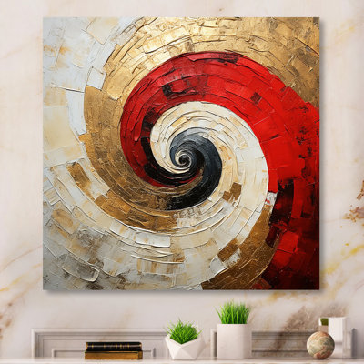 Morecambe - Abstract Spirals Metal Wall Print