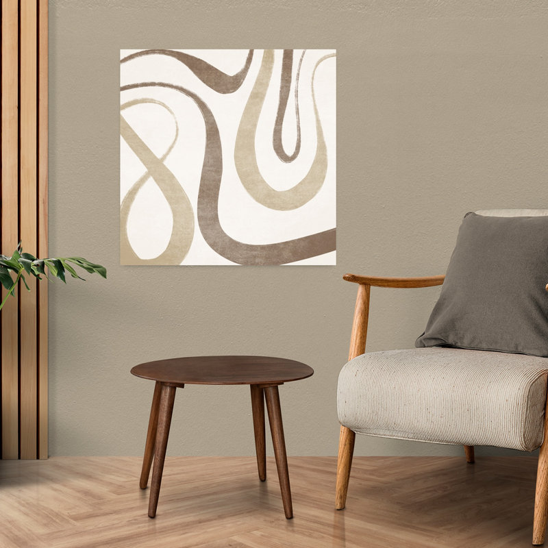 «Curves and Waves Abstract Contemporary Elegant Architecture», reproduction d'art murale, H 24 po x l 24 po