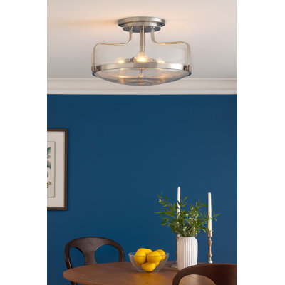 Plafonnier rétro semi-encastré 3 lumières Harper