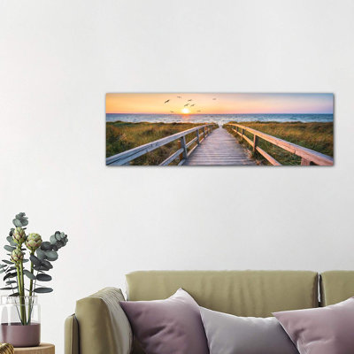 «Dune Beach Panorama» par Leah Straatsma - reproduction d'art
