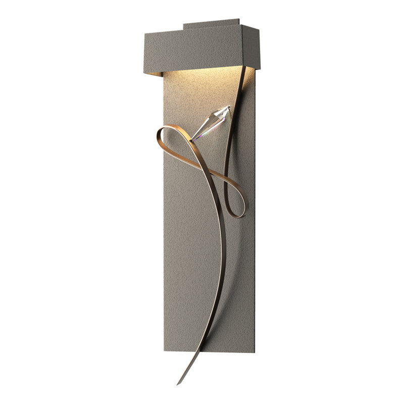 Rhapsody 1-Light LED Flush Mounted Sconce, Natural Iron, Bronze