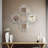Gennine Modern Symmetrical Cut Pattern Wall Mirror