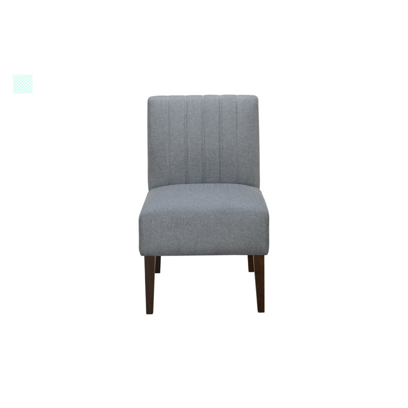 Kaie 29.81'' Wide Side Chair COMFORTABLE ACCENT CHAIR UPHOLSTERED CHAIR PLUSH CHAIR, Light Gray Linen Blend