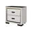 Isaiah White And Black Nightstand-903026877