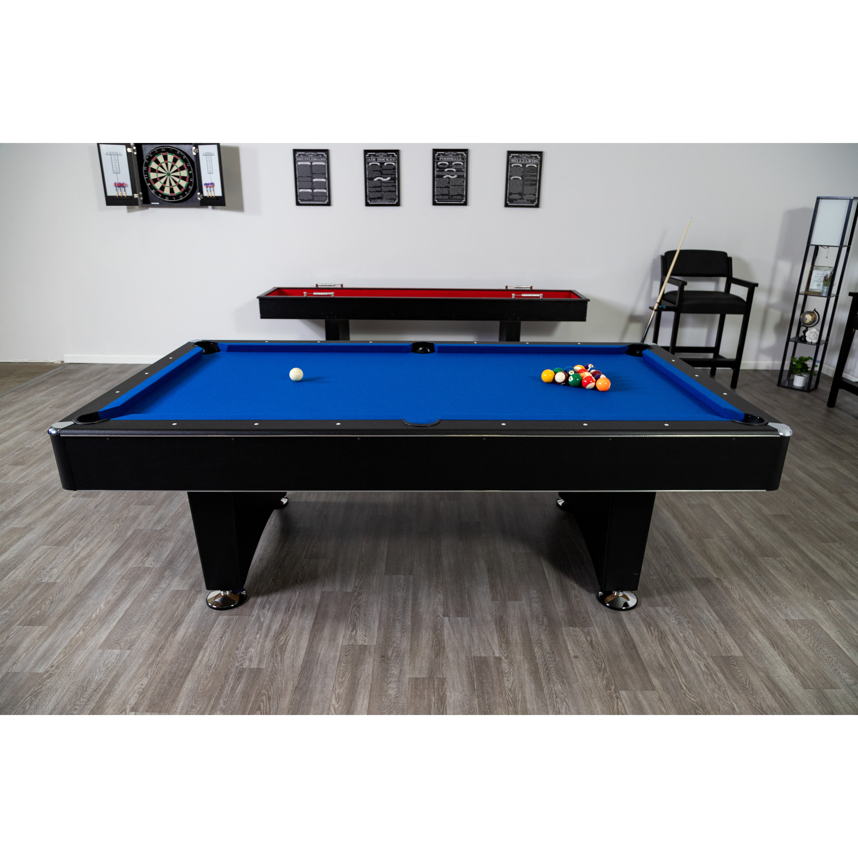  Mini Pool Table, 3Ft / 40 Billiard Table with 21 Accessories,  2 Wood Cues, Chalk,16 Balls,Triangle Rack, Cleaning Brush, Indoor Compact  Design for Kids Adults Family and Pet Friendly. 