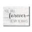 «Forever My Always», reproduction sur toile tendue-940285879