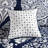 7 Piece Printed Comforter Set Indigo