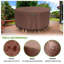 Housse pour table ronde Garden 62 po x 28 po Housse de protection pour terrasse