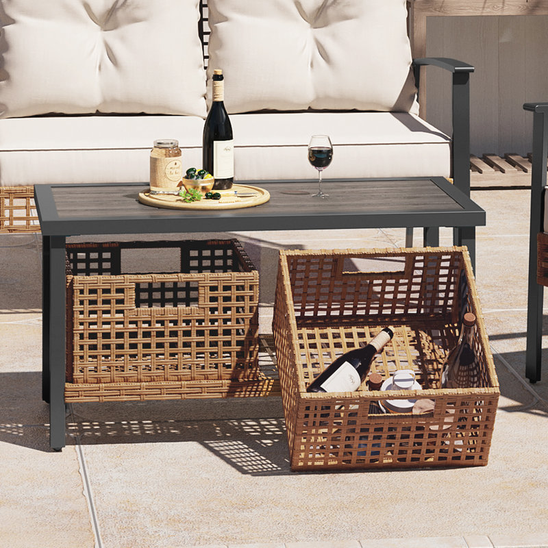  Bayou Breeze 15" Wicker Decorative Basket