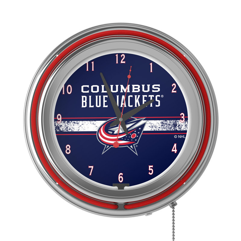 Horloge murale 11 po NHL, Blue Jackets de Columbus, 11"