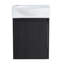 Petit meuble-lavabo moderne avec lavabo H 22,05 po x l 15,94 po x P 11,22 po-858467435