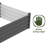 The Organic Garden Co Hakea 4' x 4' x 1' Metal Galvanized Steel Square Garden Bed Woodland Gray-1335913089
