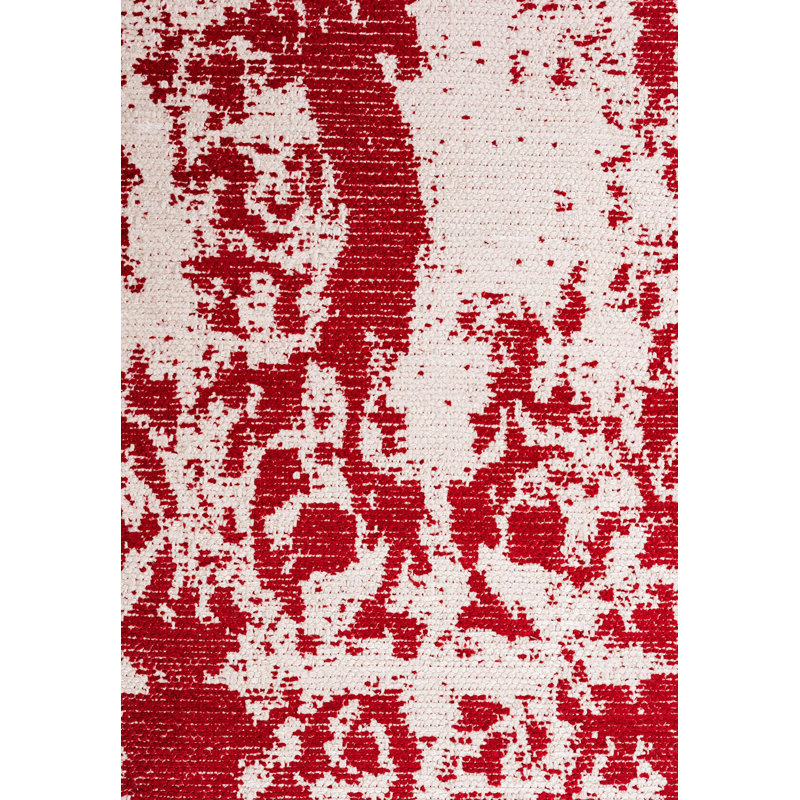 Allyannah Vintage Look Hand Loom Indoor / Outdoor Area Rug, Rectangle 7'10" x 9'10"