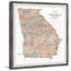 State of Georgia Vintage Map II - cadre photo, impression sur papier-891766971