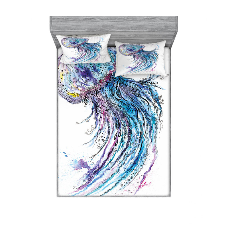 Drap-housse en microfibre Art Ocean