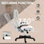 Chaise de bureau confortable et ergonomique avec fonction avancée de chauffage et d'inclinaison-1598405207