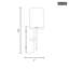 Barbara Barry Key Bathroom Bedroom Wall Fixture With White Linen Shade-317806888-317806891-317806892