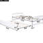 Lit plateforme blanc avec lit gigogne blanc - option sommeil