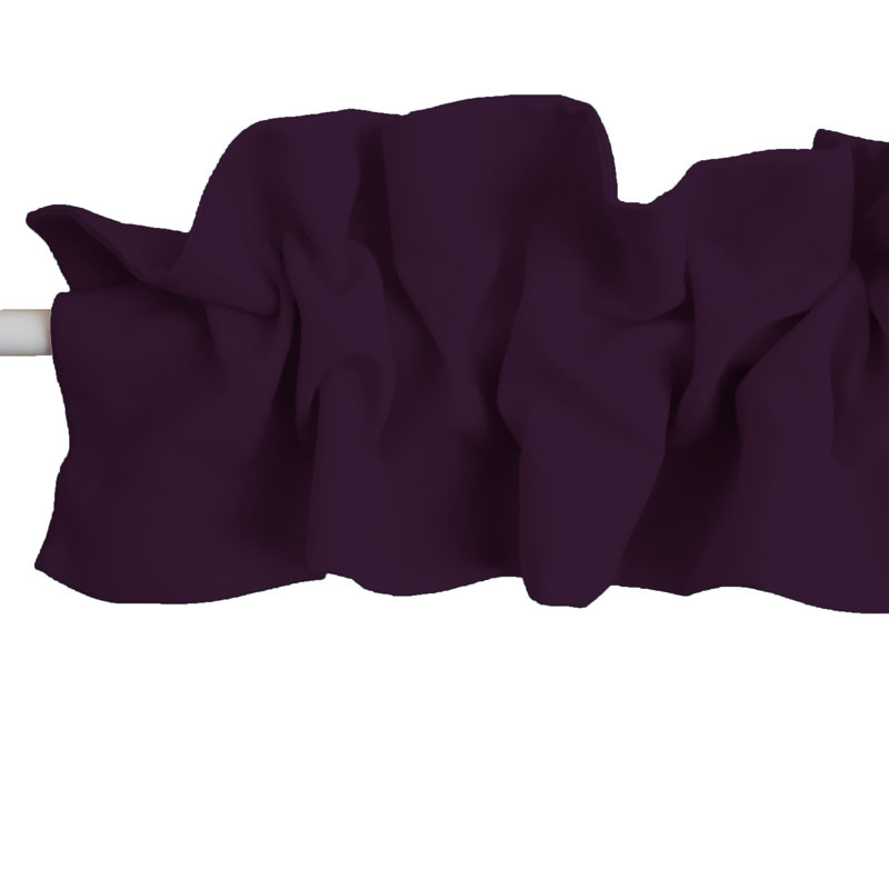 Window Valance, 144" W x 9" L, Plum