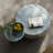 Round Blue Marble Coffee Table Set-739824163