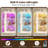 Wall-Mounted 3-Sided Glass Display Metal Cabinet With Double Doors-1711103120