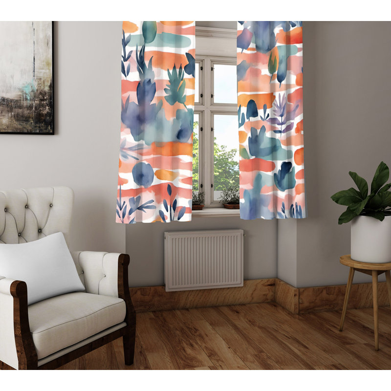 Semi Sheer Curtain Pair, 20" W x 61" L