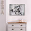 Reproduction d’art sur toile, "Running Black Horse" par Irena Orlov