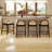 Emington Modern Stools with Rattan Backrests and Wood Frame-1163402655-1163402653