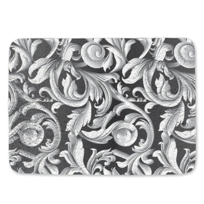Tapis de bain en microfibre / microsuède