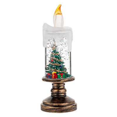 Décorations de Noël Bougies lumineuses Cristal de Noël Boîte à musique Cadeaux d'anniversaire pour enfants 80 ml