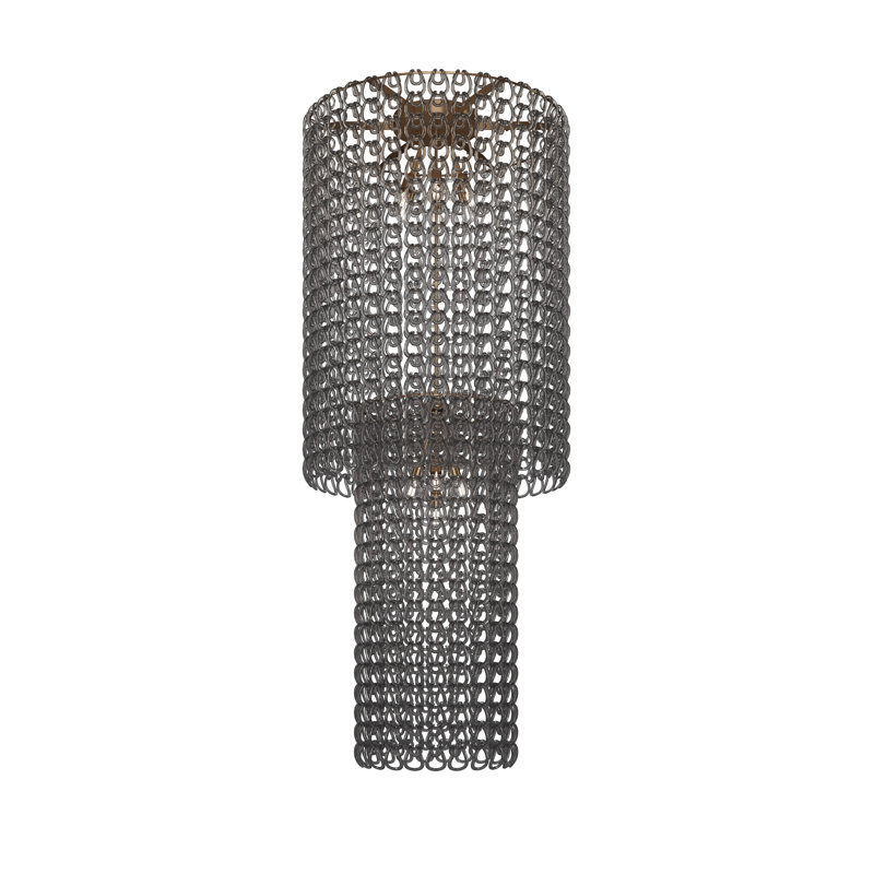 Giogali Ceiling Lamp Ca2 Crystal Smoky Glossy Chrome E26 Ul, Crystal Smoky, Matte Bronze