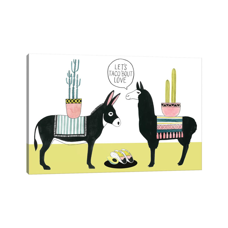 Let's Taco Bout Love I by Grace Popp - Wrapped Canvas Print, 101.6 cm H x 66.04 cm W x 1.91 cm D