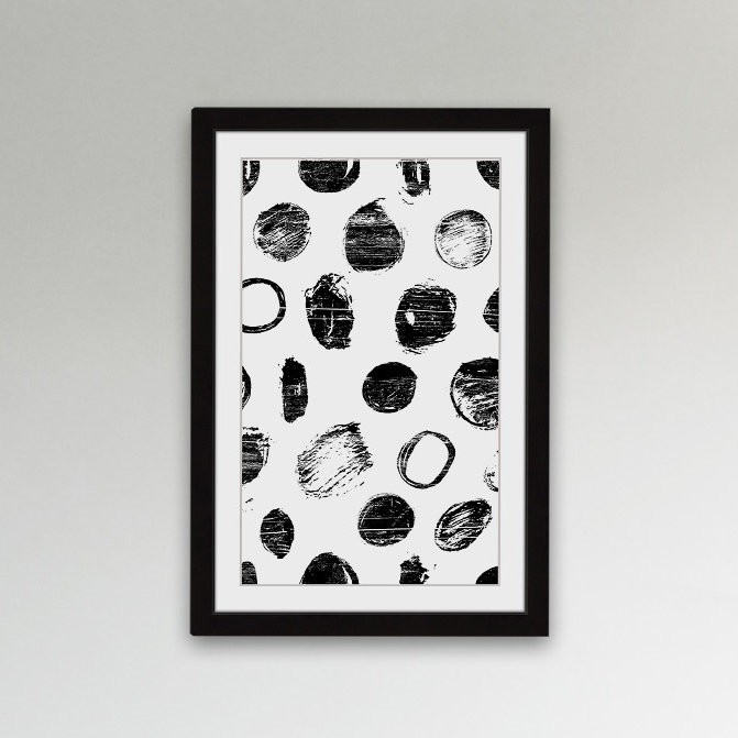 «Paranoia», reproduction d'art encadrée, H 18 po x l 12 po x P 1,5 po