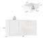 Commode blanche 9 tiroirs Elegant