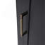 Meuble-lavabo de 20 po avec lavabo, armoire de salle de bain avec porte, tablette de porte et patins réglables, tiroir, noir