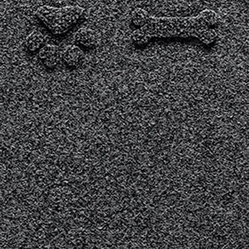 Tapis pour animaux d'intérieur et d'extérieur WaterHog® Drool Hog Paws and Bones 18 po x 27 po, Oui, Noir