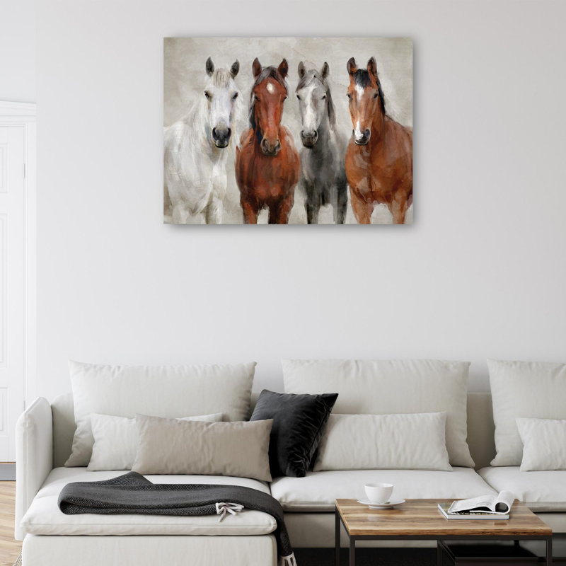 Amigos by Studio Arts Canvas Art Print, Wrapped Canvas, 30" H x 40" W x 1.5" D