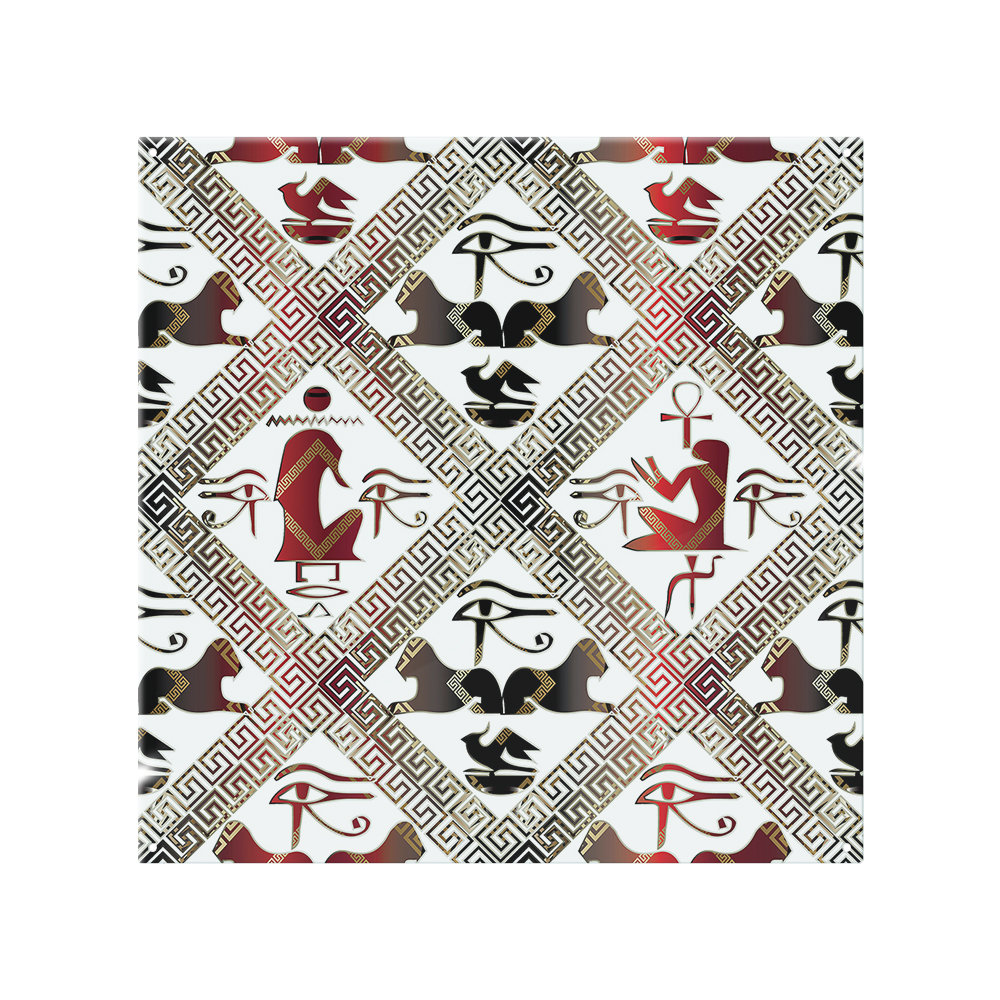 Egyptian Hieroglyphs Splash Back