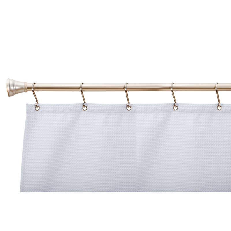 Rustproof Brushed Nickel Zinc Shower Curtain Hooks, Set of 12