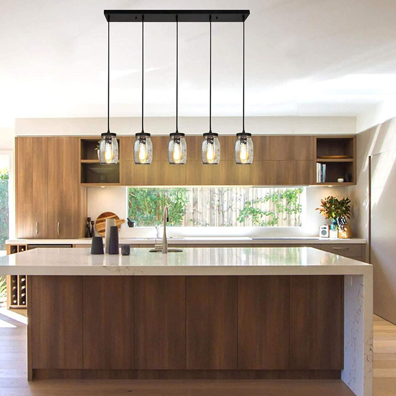 Olanda 5 - Light Black Kitchen Island Pendant