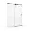 Porte de douche coulissante simple, porte coulissante sans cadre pour salle de bain-124898773