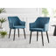Scandinavian Dining Table Set - Minimalist Style Glass and Metal Leg with 4 Luxury Dining Chairs-86939485-86939626
