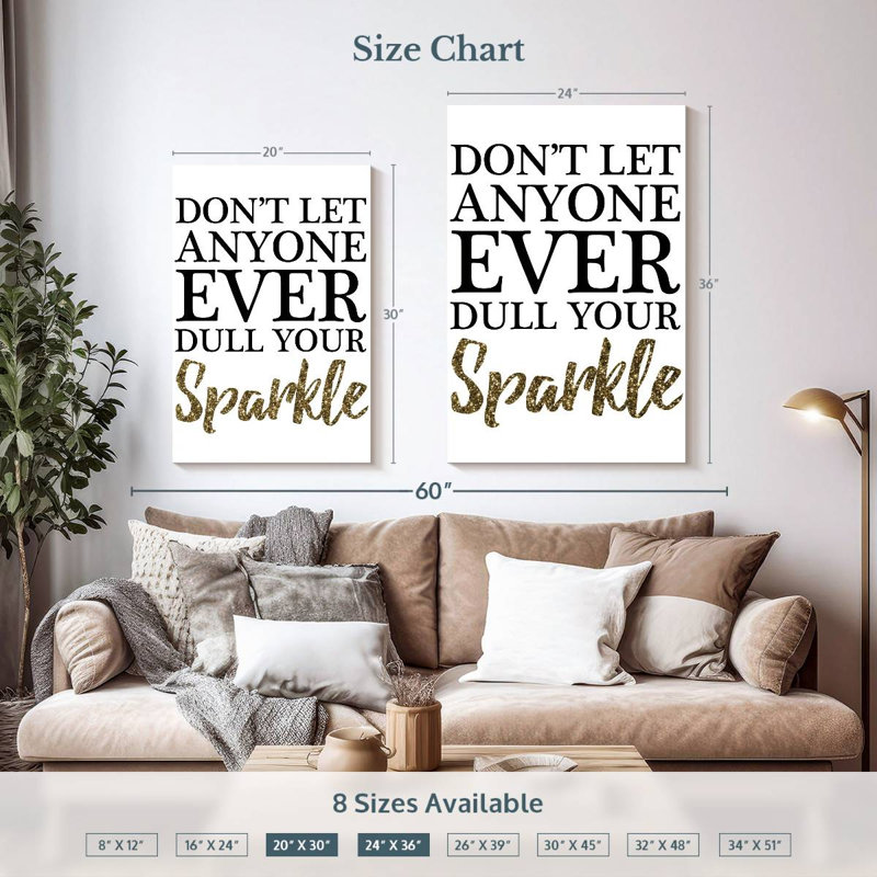 Tergel Your Sparkle, 36" H x 24" W