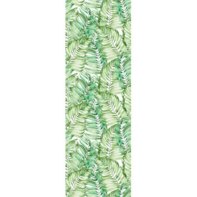SantaClara Removable Palm Leaves 8.33' L x 25" W Peel and Stick Wallpaper Roll