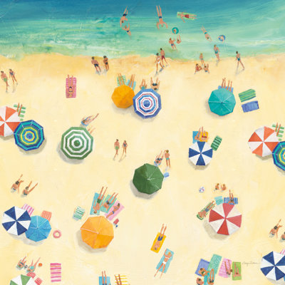 Summer Beach Fun by Avery Tillmon - Wrapped Canvas Painting